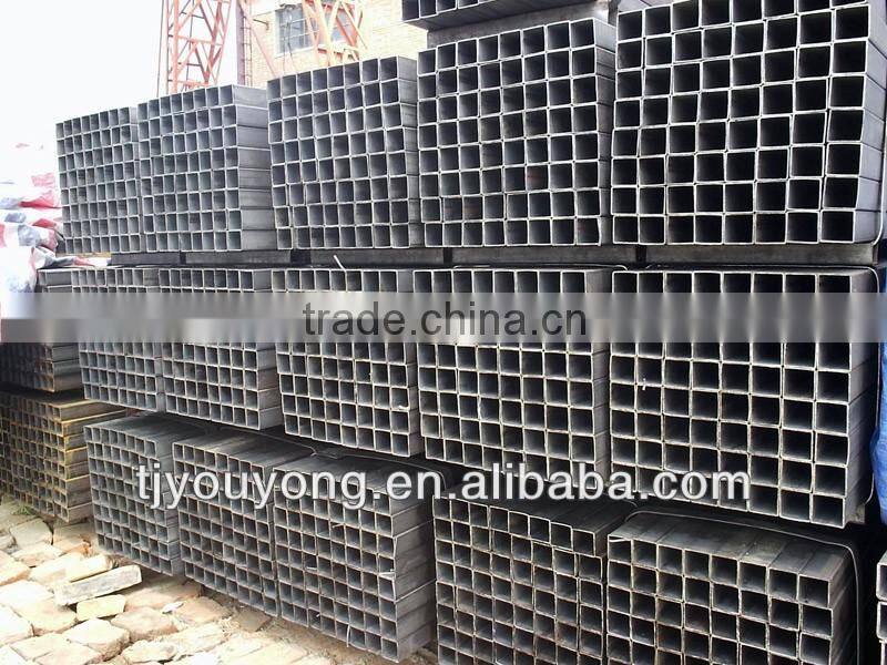 china manufaturer construction material weight ms square pipe 50mm