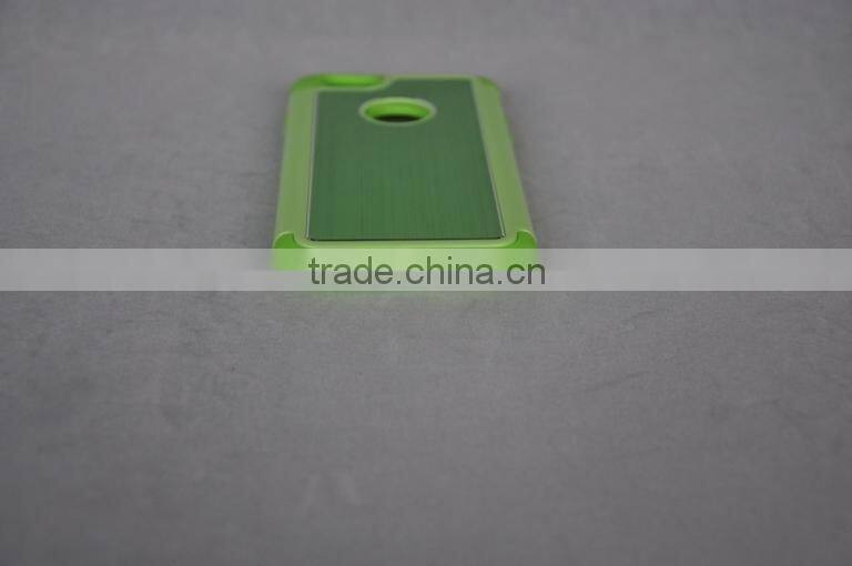 Factory price !High quality 3 in 1 hybrid (PC+TPU+Aluminum)Case for iphone 6 (4.7 inch)