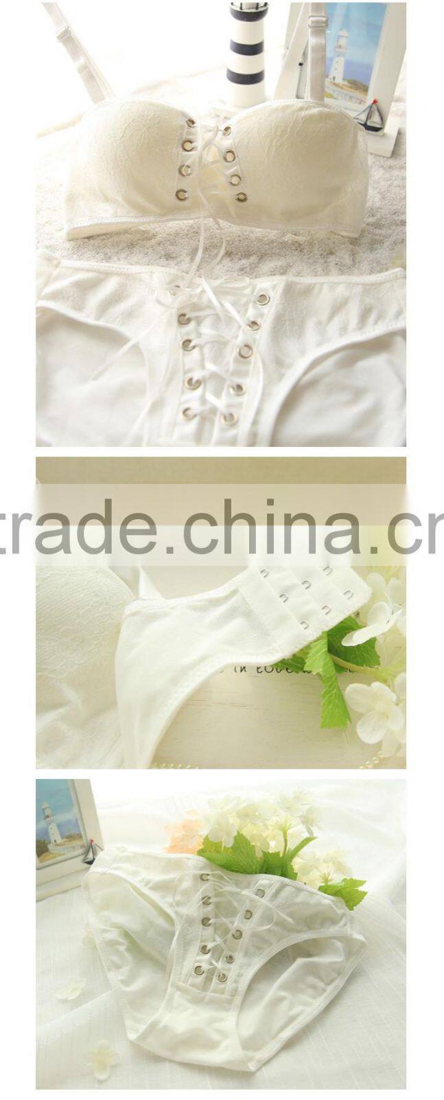 Black Tie-Down Straps Custom Underwear Bra