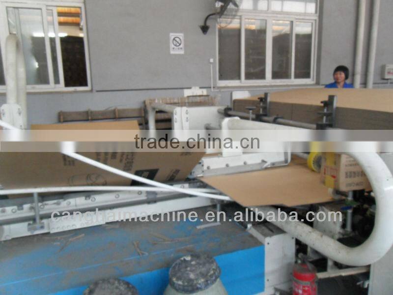 automatic glue machine / carton box folding and gluing equipment / auto folding and auto glueing