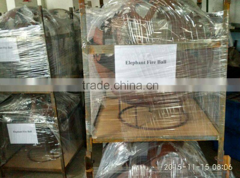 Metal Rust Design Fire Ball Fire Pit Ball