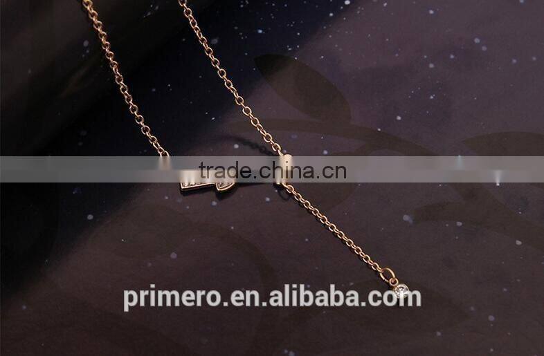 Wedding Women Gold Plated Lovely Charm Rectangle Earring Necklace Ring 3 Pcs Statement Jewelry Set