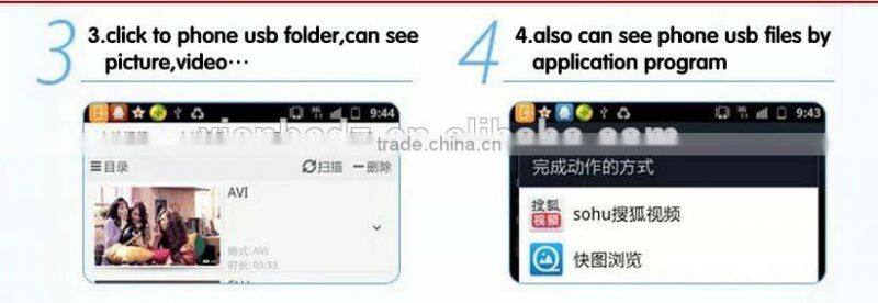 2014 Otg Usb Flash Drive With Customers Logo, Usb Memory Disk For Mobile Phone
