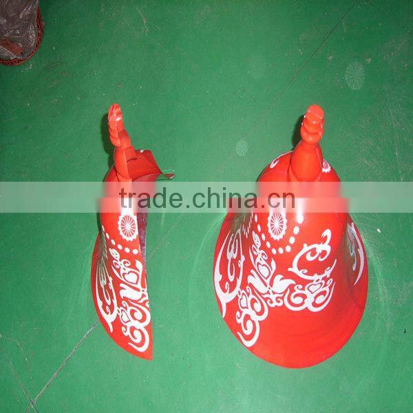 Colorful plastic christmas bell