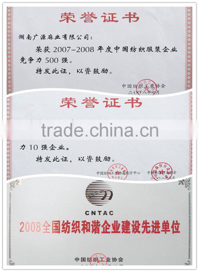 Ramie Cotton Dyed Fabric For Clothes/C21s*R19s 52*58