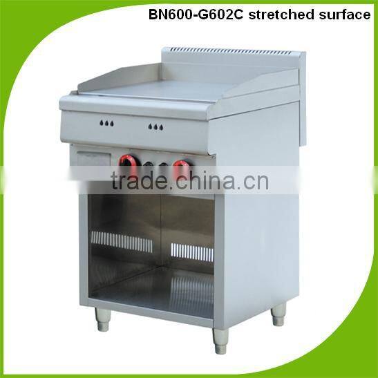 (BN600-G602C) Commerical stainless steel flat steel plate,gas range with burners and griddle,equipments for restaurants