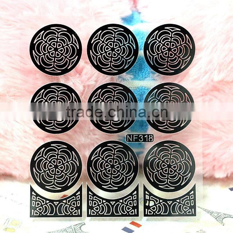 Nail Stencil Guide Vinyl Decal Sticker Sticker Hollow Tip Guides nail art stickers