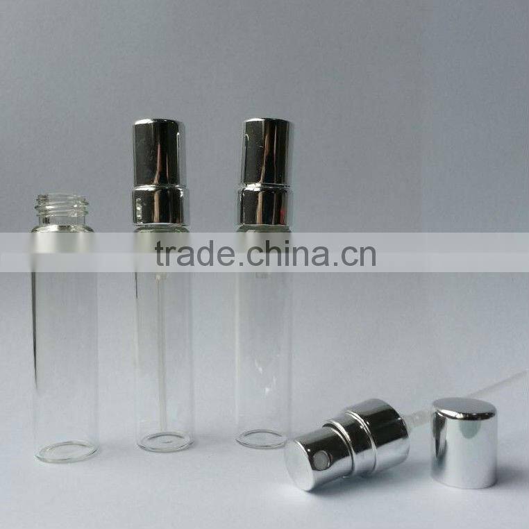 cutomized printing cylinder perfume glass bottle with sprayer pump