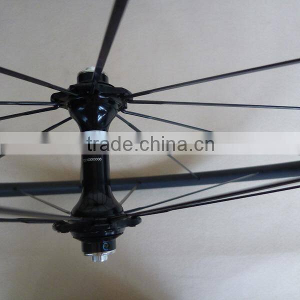 UDELSA Chinese Carbon Wheels Road 24mm Deep Clincher 20.5mm wide Cheap Wheelset F=20H R=24H