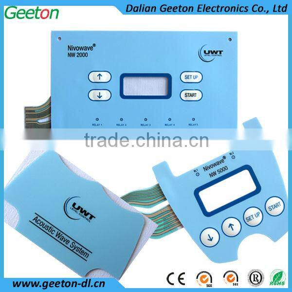 Embedded LEDs Membrane Tactile Keypad With PMMA Panel