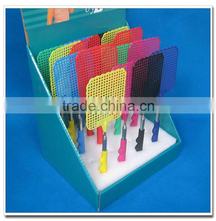 Competitive price portable extendable plastic fly swatter