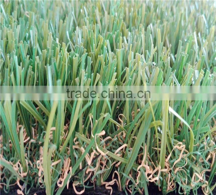 S shape four color Landscaping artificial turf grass