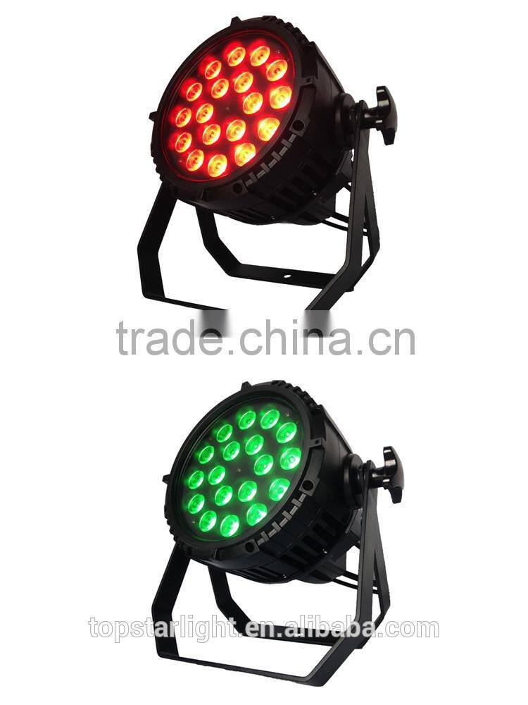 Ip65 waterproof par can 18*4in1*10w led stage lighting