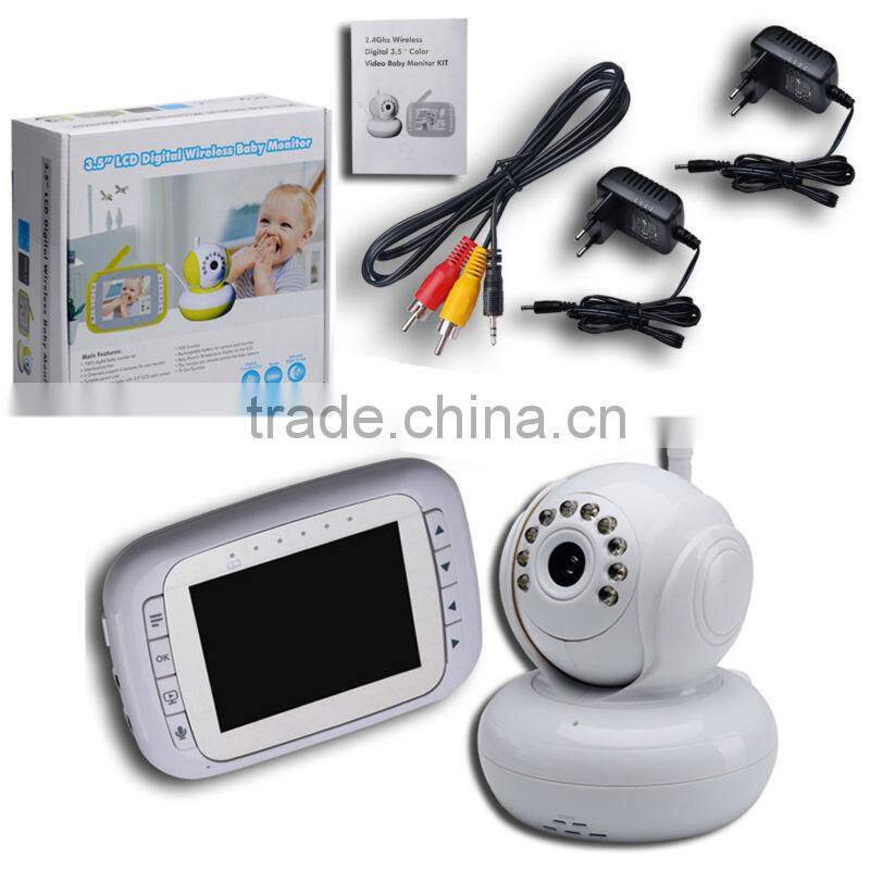 3.5 Camera Digital Night Vision Pan Tilt PTZ Zoom Video Wireless Baby Monitor