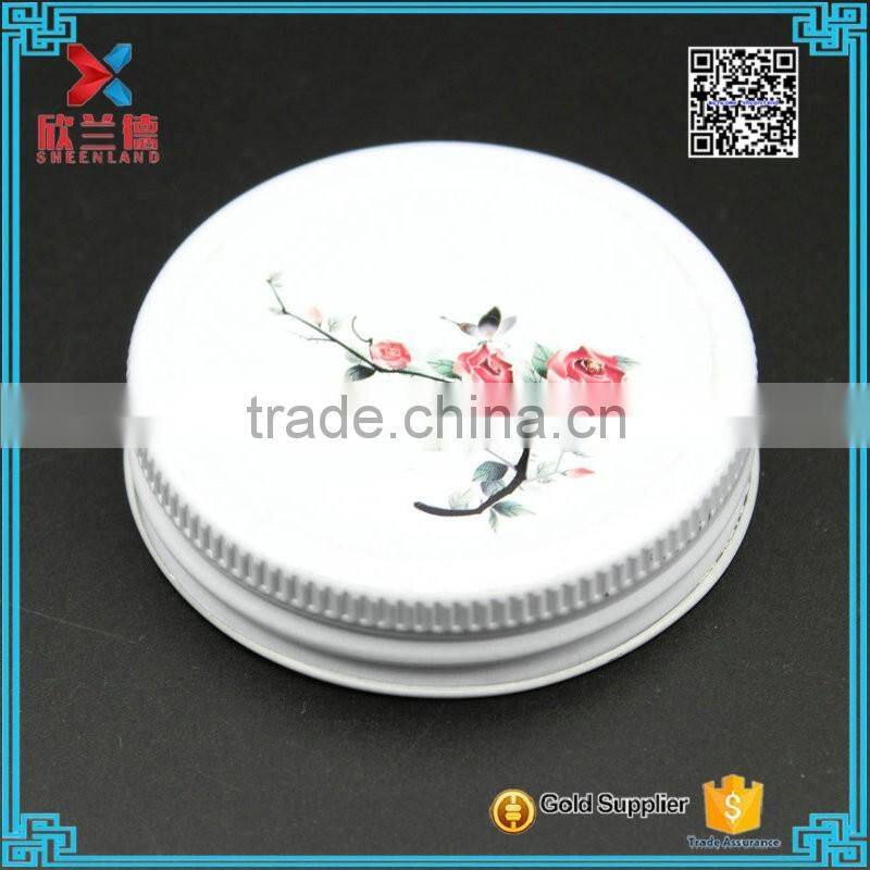 customized design fancy metal cap for glass mason jar