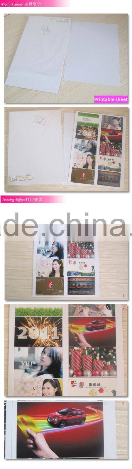 A4 Inkjet printable pvc card material plastic sheet