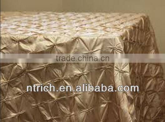 Cheap wedding pinwheel taffeta table cloth, table cover