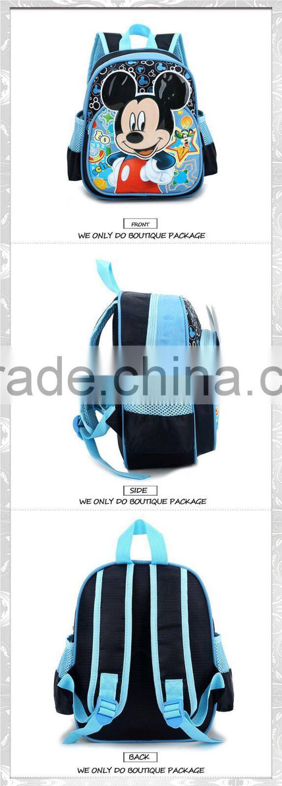 polyester mickey mouse backpack children school bags 2014