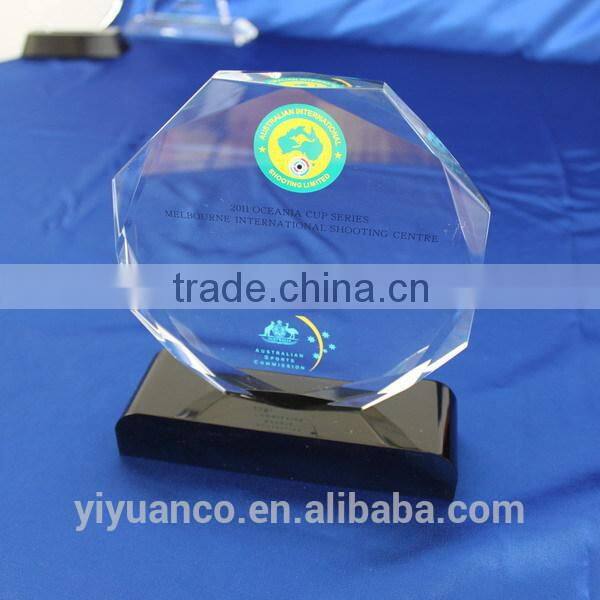 Clear custom paperweight lucite gift