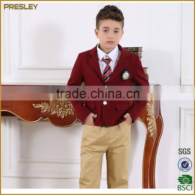 Presley OEM new style kids uniforms blouse and skirt and pants uniform children school blazer