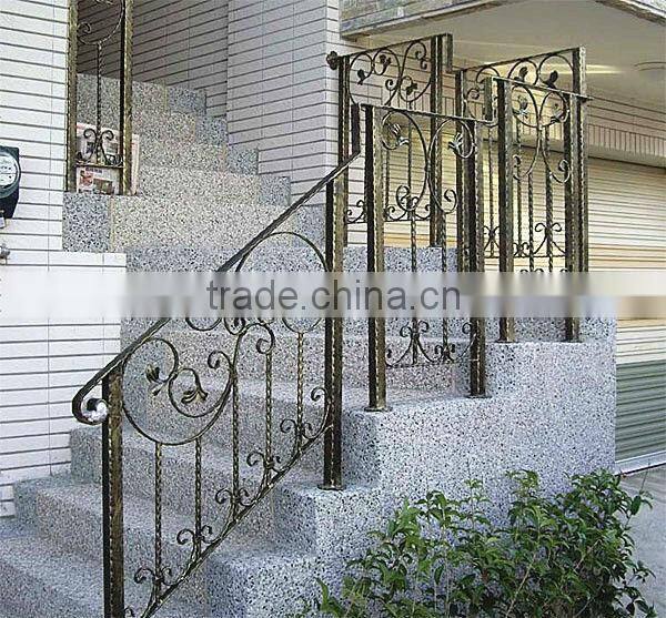Top-selling hand forged exterior stair handrail