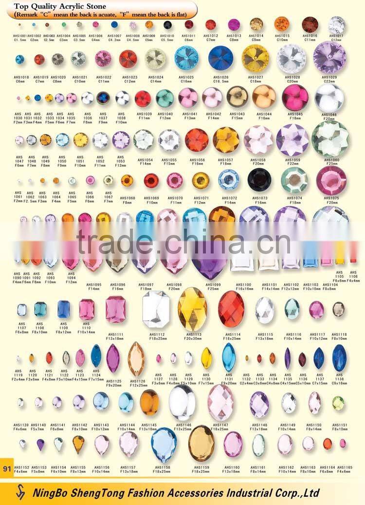 wholesales shapr point stone, wedding gemstone, acrylic stone