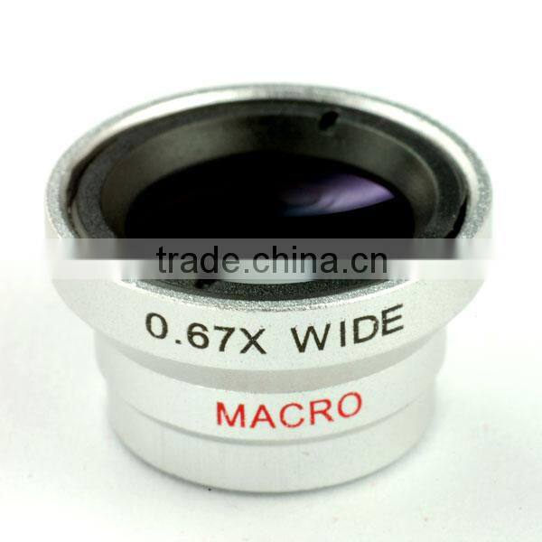 Best Gift Universal Magnetic 0.67X Wide Angle lenses Macro lenses camera lenses