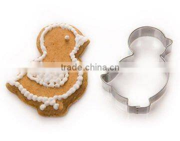 100% food grade duck shaped cookie cutter