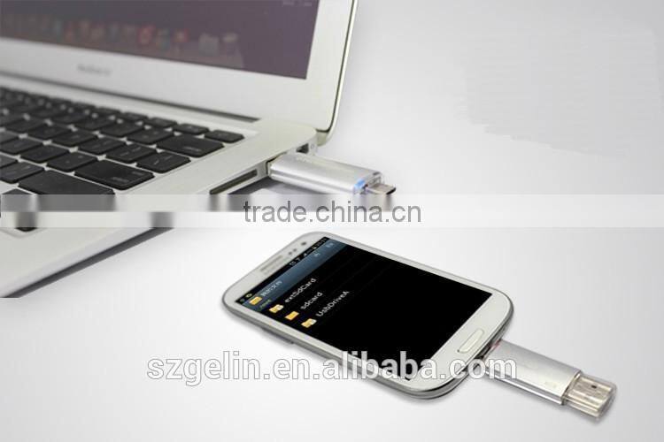 CE ROHS MSDS usb connector 2 in 1 usb cable usb flash