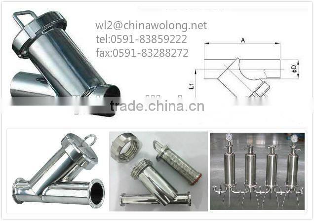 304 Stainless Steel Sanitary strainer filter