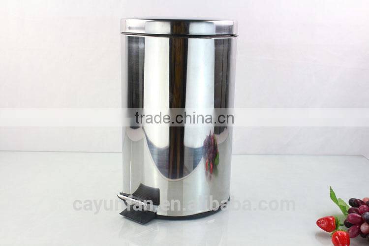 Stainless steel pedal dustbin