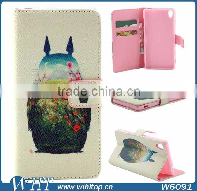 Butterfly Leather Case for Sony Xperia Z3, Leather+ TPU Cover for Sony Xperia Z3