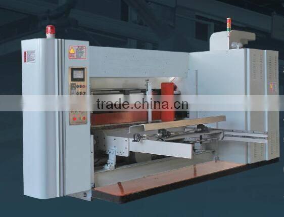 Carton box making machine Lead edge feeding high speed multi-color flexo printing slotting rotary die cutter