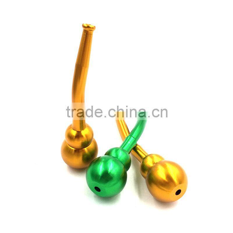 2015 New mental smoking pipe gourd pipe bending type