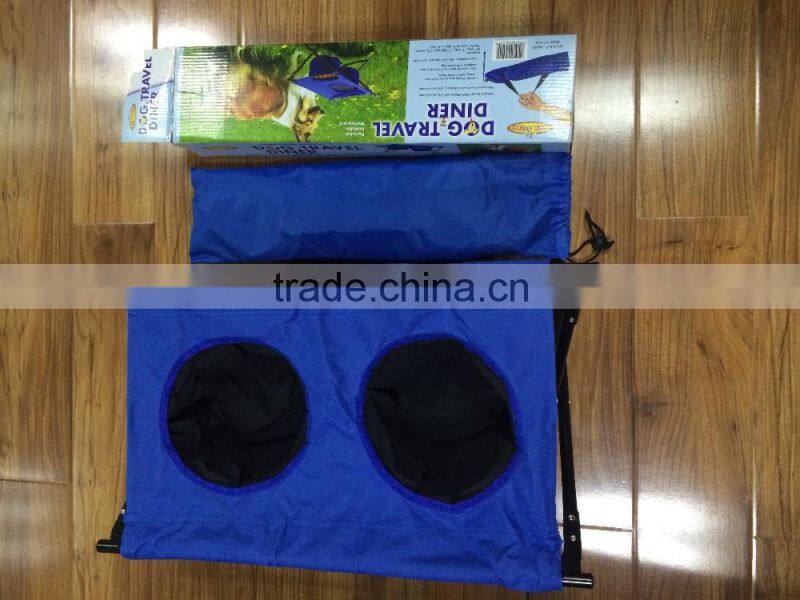 foldable dog travel diner travel pet food water bowl