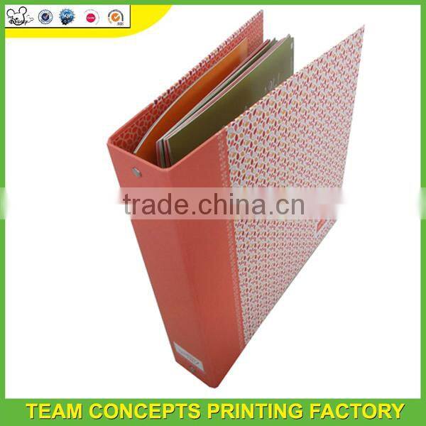 Paper board material ring binder portfolio