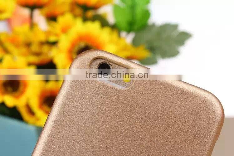 Solid Color PU Mobile Phone Back Case For iPhone 6s Plus
