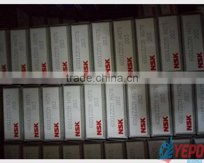 High performance and low price 6001zz/2rs deep groove ball bearings skateboard bearings trundle bearings pulley bearings