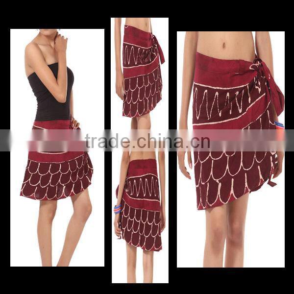 Beach Wear Mini Wrap Skirt
