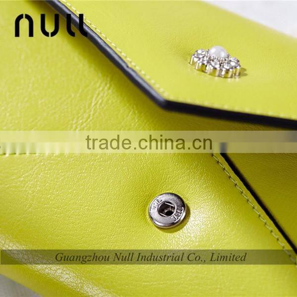 Hand phone holders woman genuine leahter cheque book holder wallet