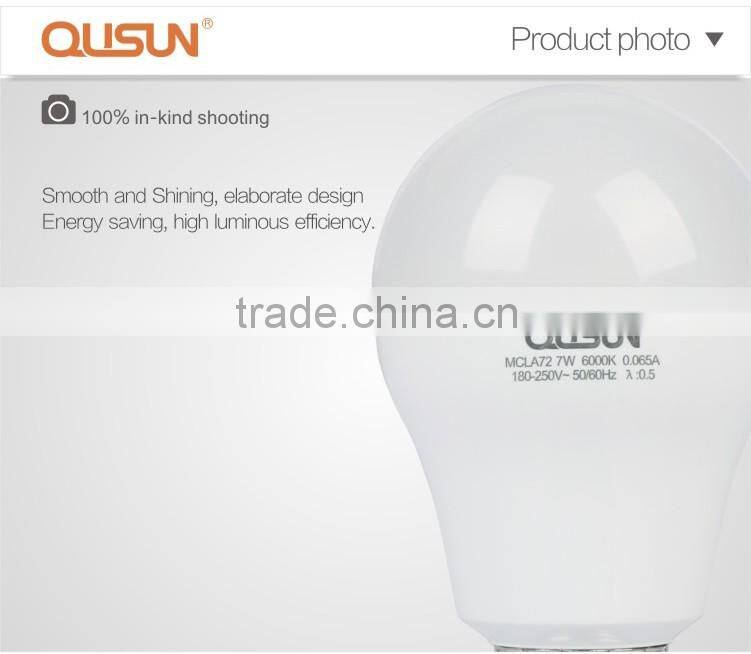 LED Bulb 9W, 100-240V, 80lm/w High Quality LED Light Bulb 9W