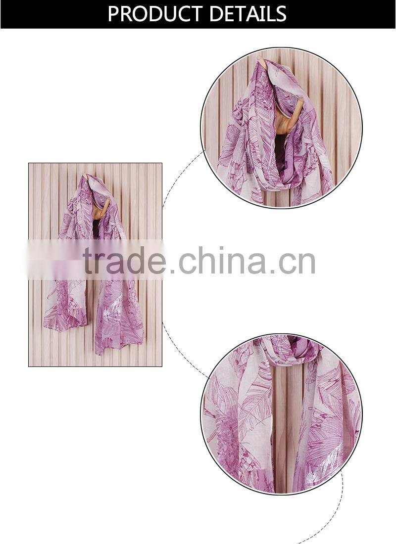 Intelligent newest fashion scarf floral scarf shawls and scarf
