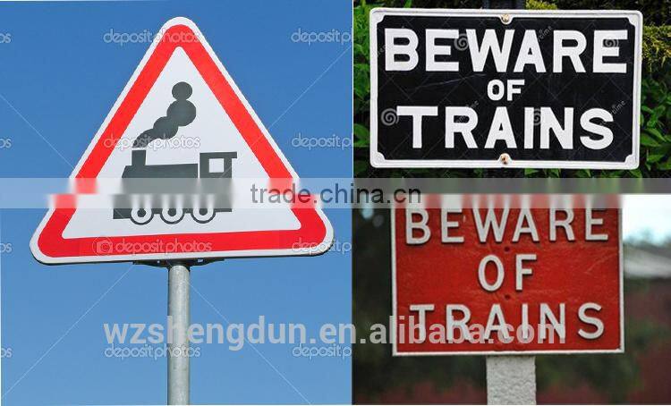 Hot sale high quality Reflective aluminium TRAFFIC signs safety signs,WARNING signs customized,CAUTION TRAIN SIGNS