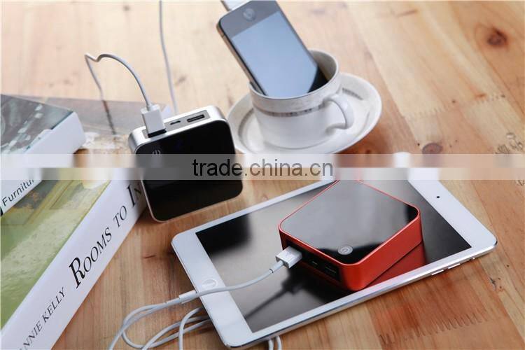 dual usb output digital and picture display phone charger 7800mah power bank