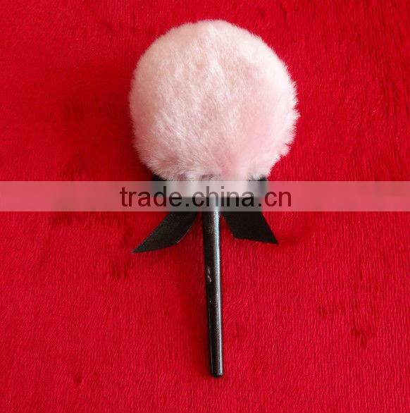 luxurious plush puff with shinning powder & lollipop puff