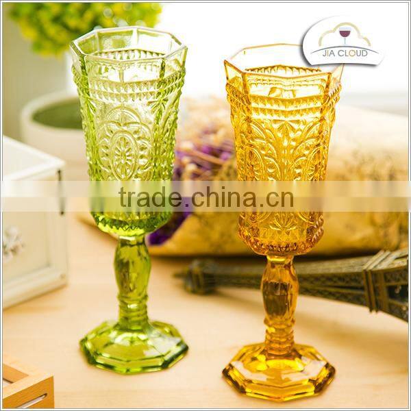 new products gold drinking glass glass Decal cup