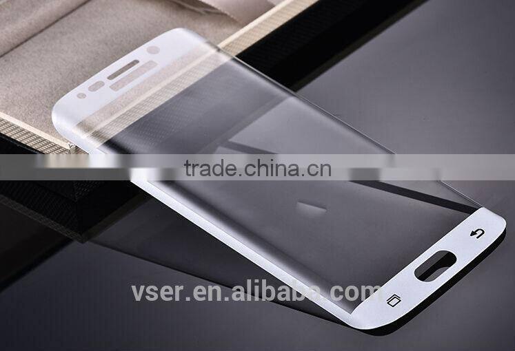 Mobile Phone Accessories For Samsung Galaxy S6 edge 3D Full Covered Tempered Glass Screen Protector