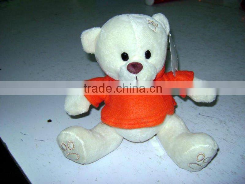38cm novel and cute soft stuffed plush navy teddy bear with dress