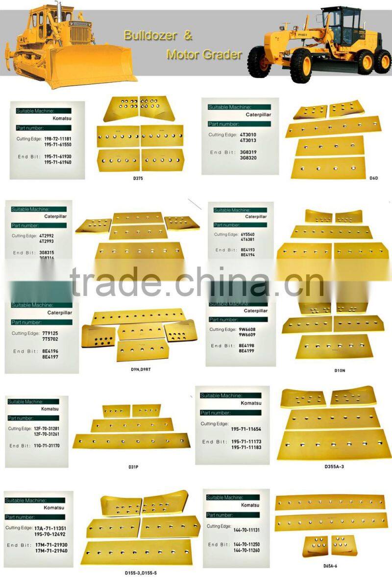 bulldozer end bit,bulldozer cutting edge,bulldozer cutting edge and bulldozer end bit