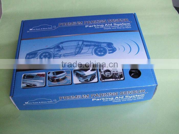 WIRELESS Small crescent 3color numeral LED reverse parking sensor bibi alarm